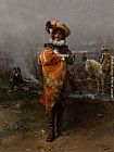 A Gentleman in a Cloak by Cesare-Auguste Detti